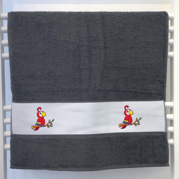 Handtuch Papagei Ara Comic 50x100cm