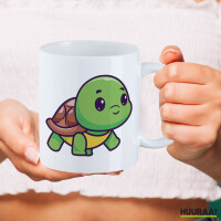Kaffeetasse Baby Schildkröte Comic 330ml