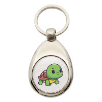 Schlüsselanhänger Baby Schildkröte Comic