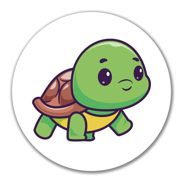 Aufkleber Baby Schildkröte Comic 10cm