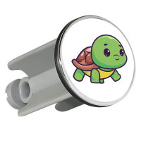 Waschbeckenstöpsel Baby Schildkröte Comic 4cm...