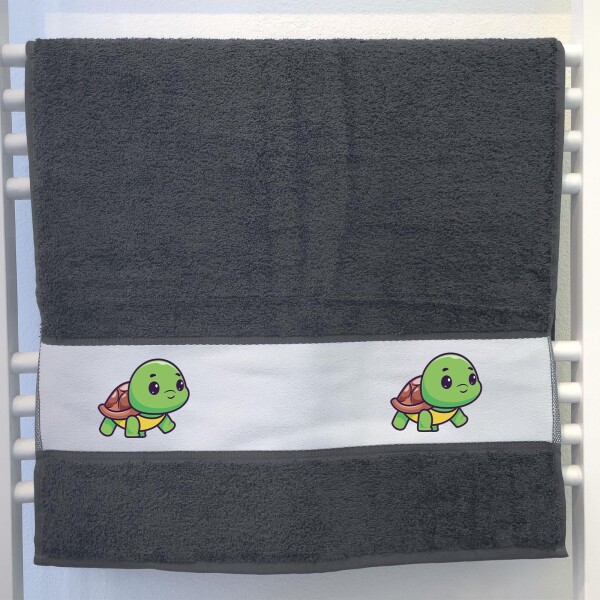 Handtuch Baby Schildkröte Comic 50x100cm