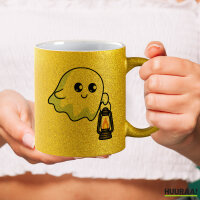 Glitzertasse Geist Comic 330ml