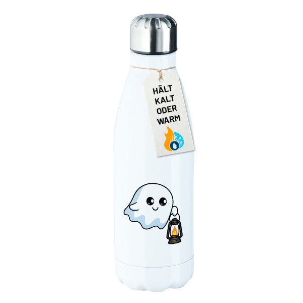 Edelstahl-Trinkflasche Geist Comic 500ml Wasserflasche