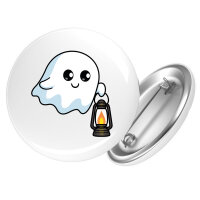 Button Geist Comic rund
