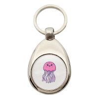 Schlüsselanhänger Qualle Comic