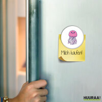 Magnet Qualle Comic 59mm Kühlschrankmagnet...