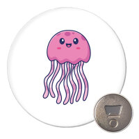 Magnet Qualle Comic 59mm Kühlschrankmagnet