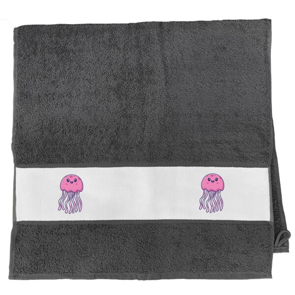 Handtuch Qualle Comic 50x100cm