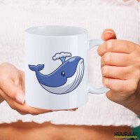 Kaffeetasse Blauwal Comic 330ml