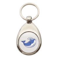 Schlüsselanhänger Blauwal Comic