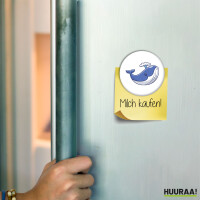 Magnet Blauwal Comic 59mm Kühlschrankmagnet