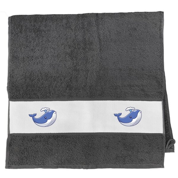 Handtuch Blauwal Comic 50x100cm