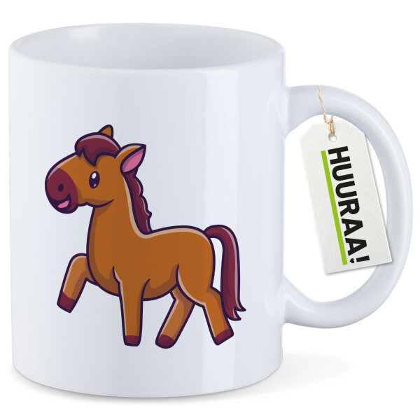Kaffeetasse Pferd Comic 330ml