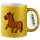 Glitzertasse Pferd Comic 330ml