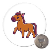 Magnet Pferd Comic 59mm Kühlschrankmagnet