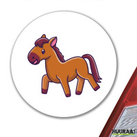 Aufkleber Pferd Comic 10cm
