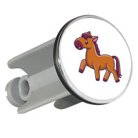 Waschbeckenstöpsel Pferd Comic 4cm Abflussstopfen