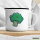 Emaille Tasse Brokkoli Comic 300ml Vintage Emaille Becher
