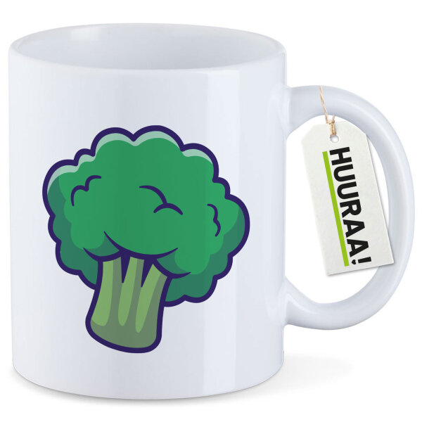 Kaffeetasse Brokkoli Comic 330ml
