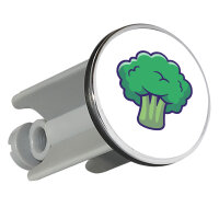 Waschbeckenstöpsel Brokkoli Comic 4cm