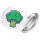 Button Brokkoli Comic rund