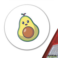 Aufkleber Avocado Comic 10cm rund