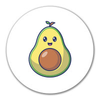 Aufkleber Avocado Comic 10cm