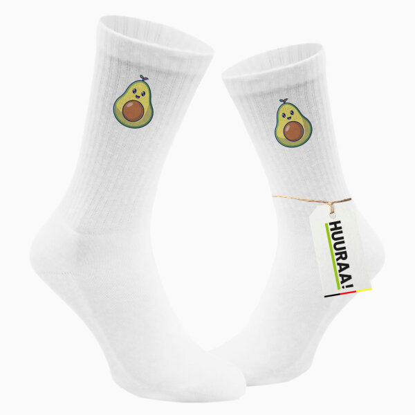 Unisex Socken Avocado Comic Baumwolle