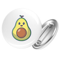 Button Avocado Comic rund