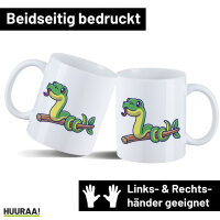 Kaffeetasse Schlange Comic 330ml