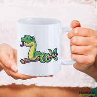 Kaffeetasse Schlange Comic 330ml
