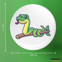 Button Schlange Comic