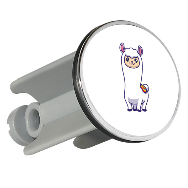 Waschbeckenstöpsel Lama Comic 4cm Abflussstopfen