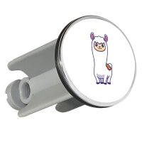 Waschbeckenstöpsel Lama Comic 4cm Abflussstopfen