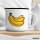 Emaille Tasse Banane Comic 300ml Vintage