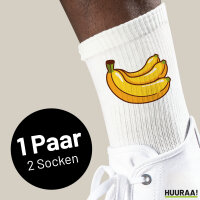 Unisex Socken Banane Comic Baumwolle
