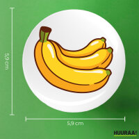 Button Banane Comic rund