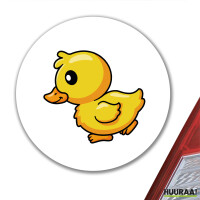 Aufkleber Küken Comic 10cm rund