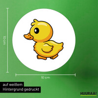Aufkleber Küken Comic 10cm