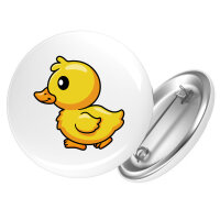 Button Küken Comic rund