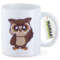 Kaffeetasse Eule Comic 330ml