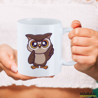 Kaffeetasse Eule Comic 330ml