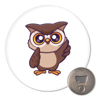 Magnet Eule Comic 59mm Kühlschrankmagnet...