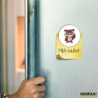 Magnet Eule Comic 59mm Kühlschrankmagnet...