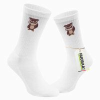Unisex Socken Eule Comic Baumwolle