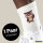 Unisex Socken Eule Comic Größe 37/46 White Motiv Tennissocken
