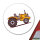 Aufkleber Traktor Trecker 10cm