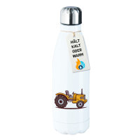 Edelstahl-Trinkflasche Traktor Trecker 500ml Wasserflasche