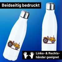 Edelstahl-Trinkflasche Traktor Trecker 500ml Wasserflasche